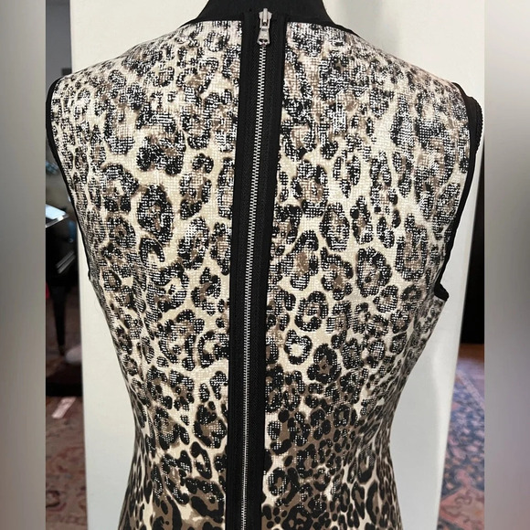 Kenneth Cole NY size 8 sheath leopard print dress, party, office - Picture 6 of 9